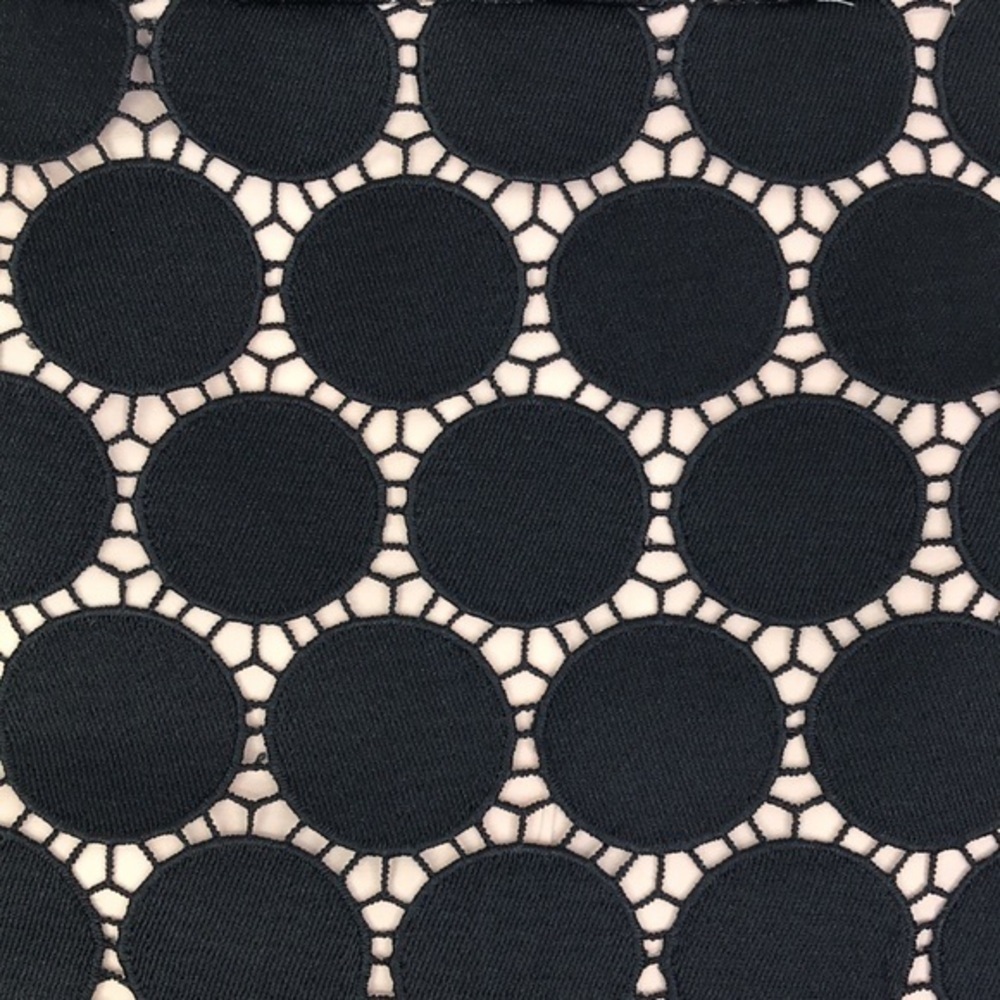 KATE SPADE Navy Pink Lace Pencil Skirt sz 0 - Picture 6 of 10